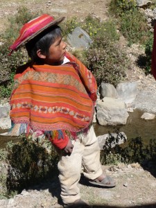 boy in poncho
