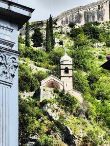 kotor church in hills