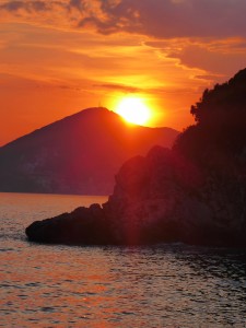 sunset from aman villa