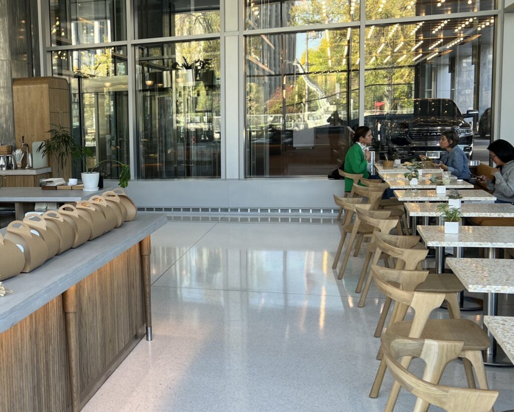 People dining at Socca Cafe