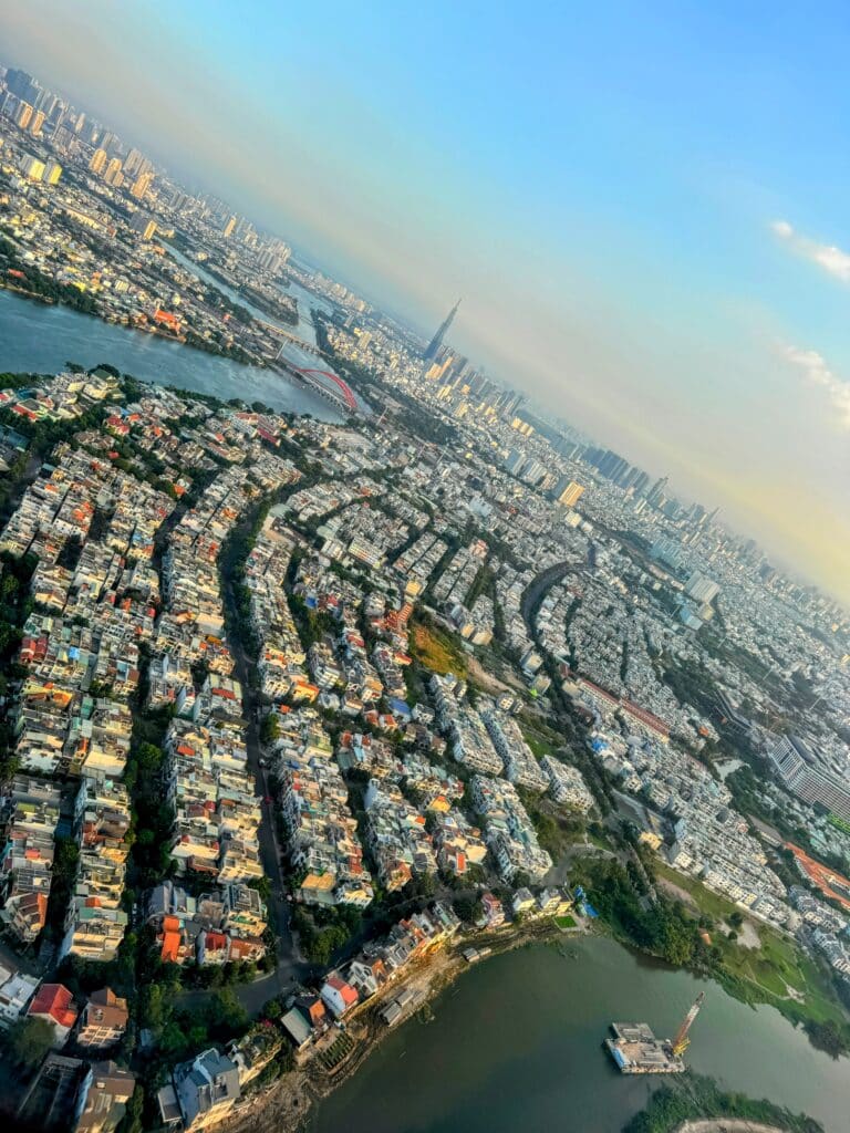 aerial view of Saigon