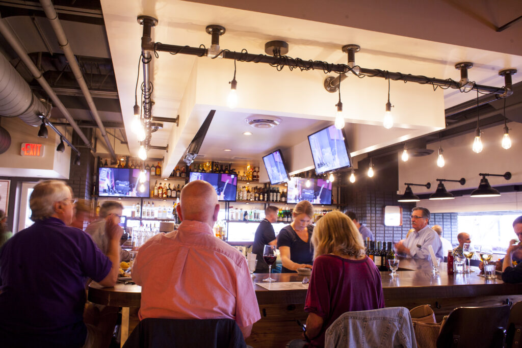 People sitting at the bar