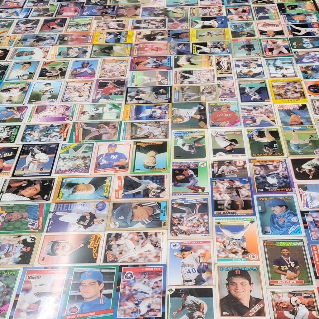 Baseball card countertop